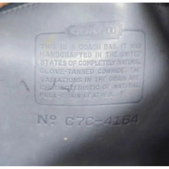 Coach Vintage - UNEVEN Color Soho Bedford Flap Bag 4164 - Periwinkle, Adjustable - Picture 4 of 16